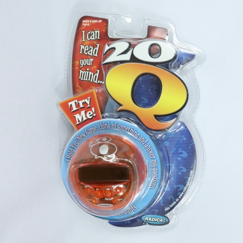 NEW Vintage Radica Games 20Q Electronic Twenty Questions Game Orange 2003 READ